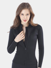 MYLEDI Ladies 2mm Front Zip Wetsuit Jacket Black